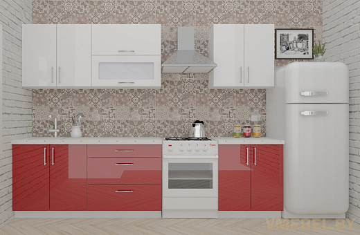 ВерсоЛайн 4-2.3 (белый/бургундский дождь)