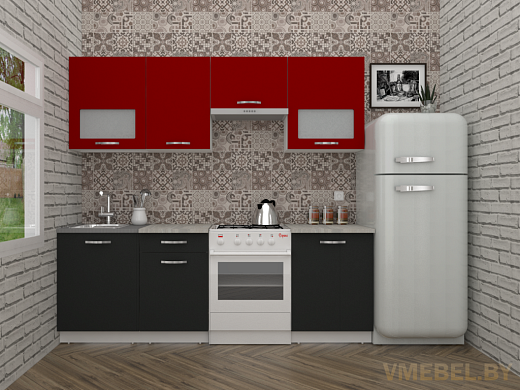 Эко 6-2.3 (антрацит/красный чили)