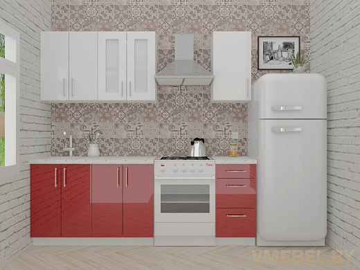 ВерсоЛайн 3-1.6 (белый/бургундский дождь)