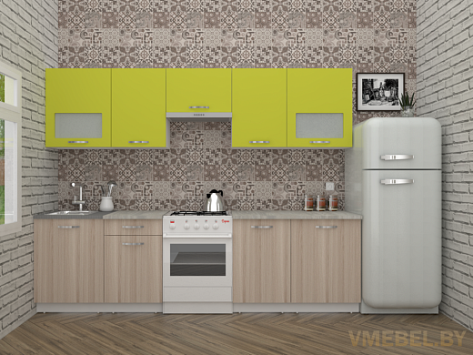 Эко 6-2.8 (ясень шимо светлый/ зеленый лайм)