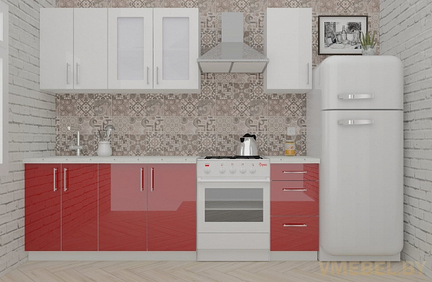 ВерсоЛайн 3-1.8 (белый/бургундский дождь)