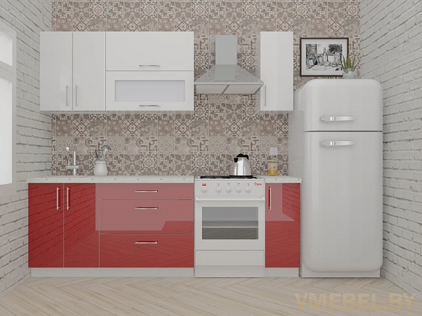 ВерсоЛайн 4-1.7 (белый/бургундский дождь)