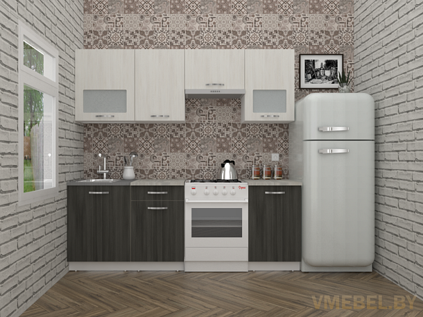 Эко 6-2.3 (дуб крафт белый/ антрацит)