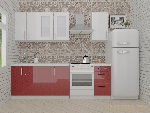 ВерсоЛайн 3-1.8 (белый/темно-красный)