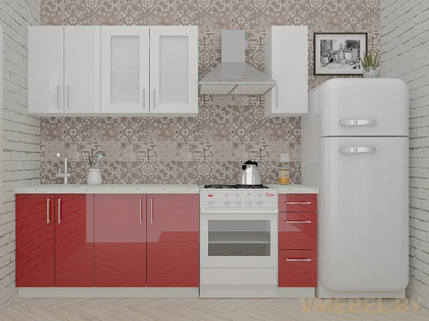 ВерсоЛайн 3-1.7 (белый/бургундский дождь)