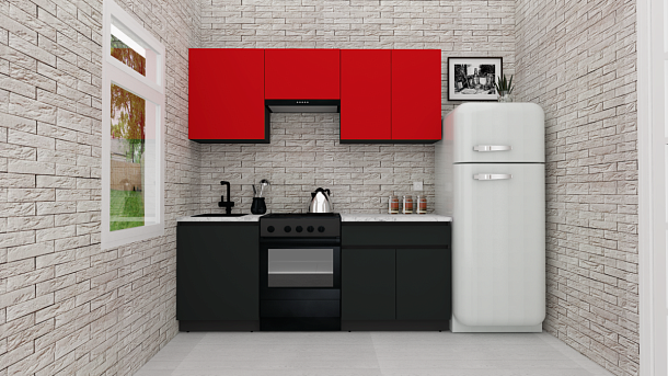 Эко-8 2.0 (красный чили/антрацит/ст.мрамор итальянский)