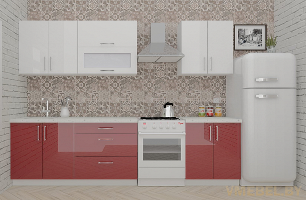 ВерсоЛайн 4-2.3 (белый/рубиново-красный)