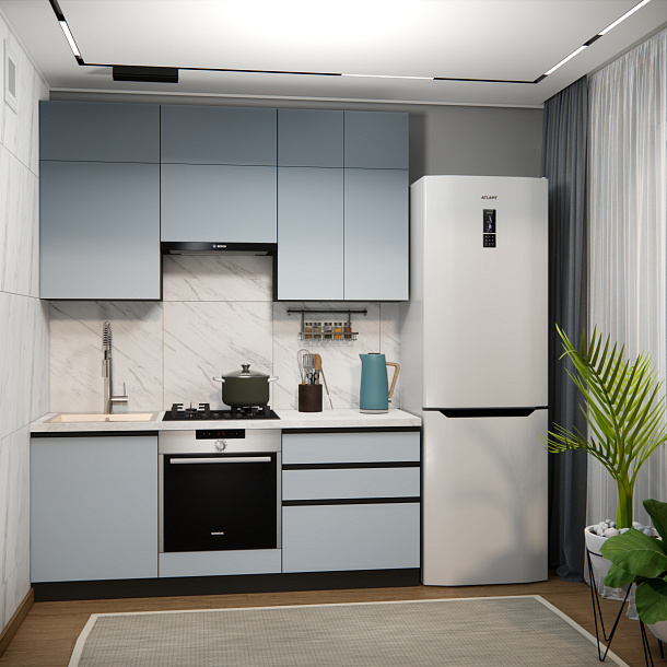 Эко Премиум 1.9 (сумеречный голубой/ст. мрамор лацио)