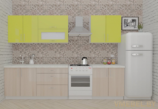 ВерсоЛайн 2-2.4 (ясень шимо светлый/зеленый лайм)