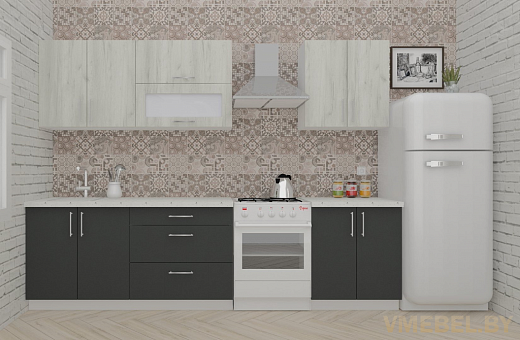 ВерсоЛайн 2-2.3 (дуб крафт белый/ антрацит)