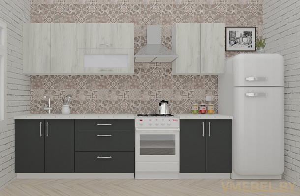 ВерсоЛайн 2-2.3 (дуб крафт белый/ антрацит)