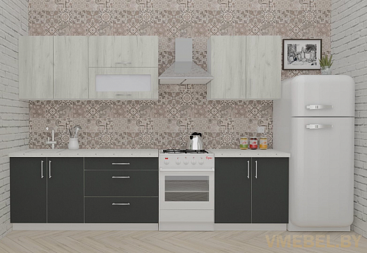 ВерсоЛайн 2-2.4 (дуб крафт белый / антрацит)