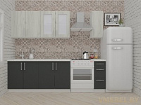 ВерсоЛайн 1-1.9 (дуб крафт белый/ антрацит)