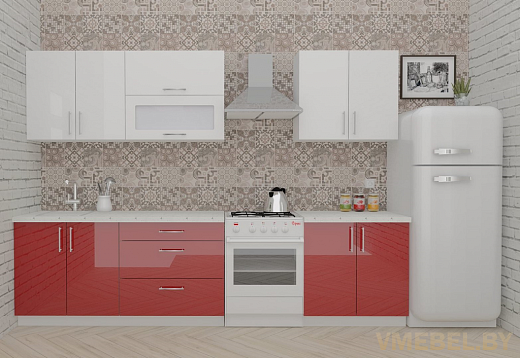 ВерсоЛайн 4-2.4 (белый/бургундский дождь)