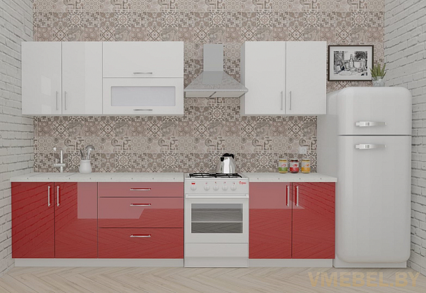 ВерсоЛайн 4-2.4 (белый/бургундский дождь)