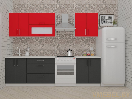 ВерсоЛайн 2-2.1 (антрацит/ красный чили)