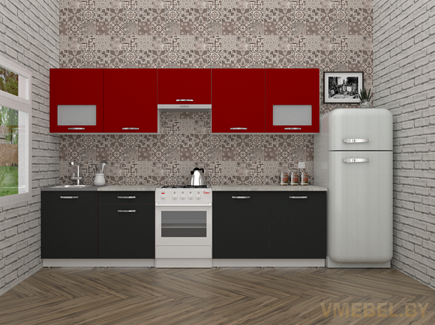 Эко 6-3.0 (антрацит/красный чили)