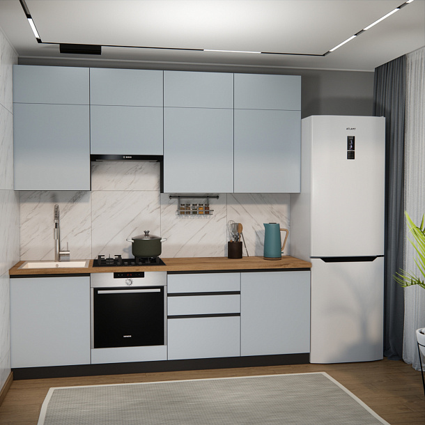 Эко Премиум 2.4 (сумеречный голубой/ст. дуб вотан)