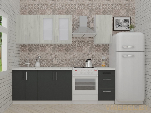 ВерсоЛайн 1-1.8 (дуб крафт белый/ антрацит)